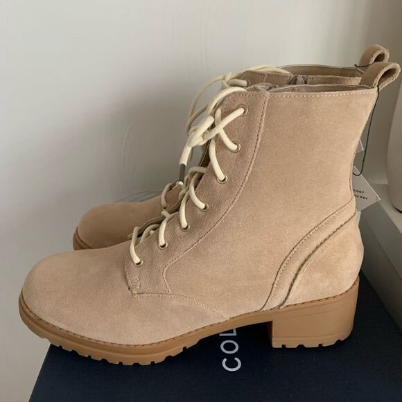 NWT Cole Haan Camea Lug Sole Combat Boots - Picture 3 of 7